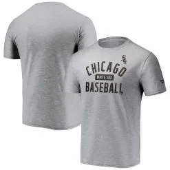 Fanatics Branded Men's Gray Chicago White Sox Primary Pill Space Dye T-Shirt