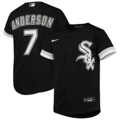 Nike Youth Tim Anderson Black Chicago White Sox Alternate Replica Player Jersey