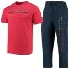 Concepts Sport Men's Navy/Red Minnesota Twins Meter T-Shirt And Pants Sleep Set