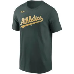 Nike Men's Green Oakland Athletics Team Wordmark T-Shirt -Minnesota Twins Shop DSCO1136779577 2041 ALT2