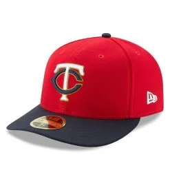 New Era Men's Red/Navy Minnesota Twins Alternate 2 Authentic Collection On-Field Low 59FIFTY Fitted Hat