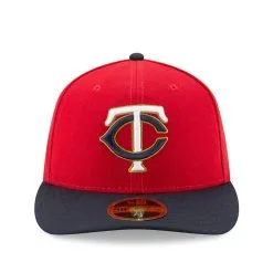 New Era Men's Red/Navy Minnesota Twins Alternate 2 Authentic Collection On-Field Low 59FIFTY Fitted Hat -Minnesota Twins Shop DSCO1136780589 2910 ALT2