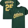 Majestic Youth Stephen Piscotty Green Oakland Athletics Name & Number T-Shirt