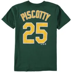 Majestic Youth Stephen Piscotty Green Oakland Athletics Name & Number T-Shirt -Minnesota Twins Shop DSCO1136781306 2041 ALT3