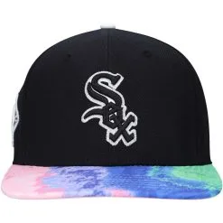Pro Standard Men's Black Chicago White Sox Dip-Dye Visor Snapback Hat -Minnesota Twins Shop DSCO1136782987 1007 ALT2