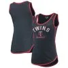 New Era Women's Heathered Navy Minnesota Twins Contrast Binding Scoop Neck Tank Top