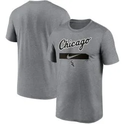 Nike Men's Gray Chicago White Sox City Legend Practice Performance T-Shirt