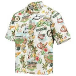 Reyn Spooner Men's White Oakland Athletics Scenic Button-Up Shirt -Minnesota Twins Shop DSCO1136783514 3550 ALT2