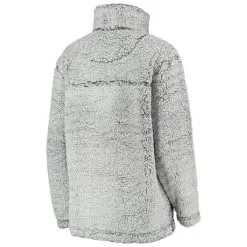 G-III 4Her By Carl Banks Women's Gray Minnesota Twins Sherpa Quarter-Zip Pullover Jacket -Minnesota Twins Shop DSCO1136784769 1927 ALT3