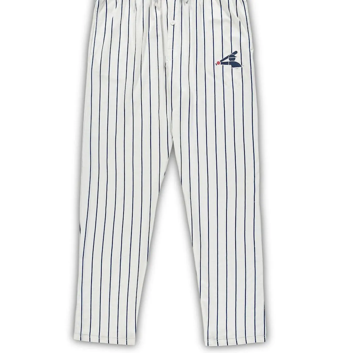 Concepts Sport Men's White/Navy Chicago White Sox Big & Tall Pinstripe Sleep Set 4 Concepts Sport Men's White/Navy Chicago White Sox Big & Tall Pinstripe Sleep Set - Image 4