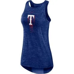 Nike Women's Royal Texas Rangers Logo Fade High Neck Performance Tank Top -Minnesota Twins Shop DSCO1136787378 1350 ALT2