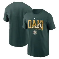 Nike Men's Green Oakland Athletics Take Me To The Town Local Team T-Shirt