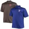 Profile Men's Royal/Charcoal Texas Rangers Big & Tall Two-Pack Polo Set