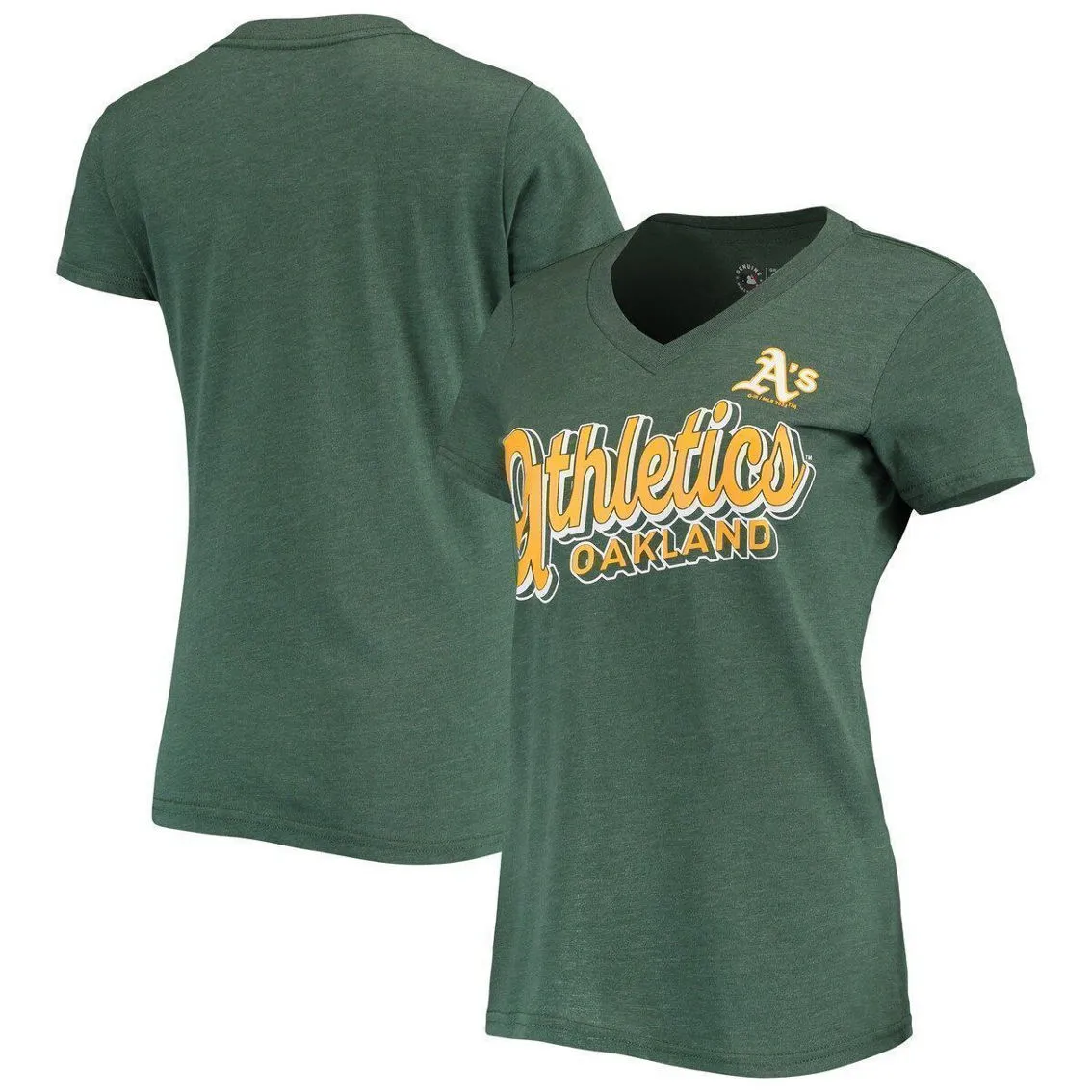 G-III 4Her By Carl Banks Women's Green Oakland Athletics First Place V-Neck T-Shirt 1 G-III 4Her By Carl Banks Women's Green Oakland Athletics First Place V-Neck T-Shirt