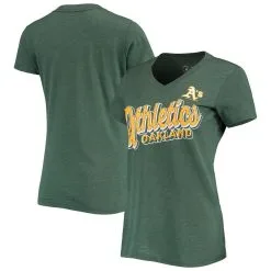 G-III 4Her By Carl Banks Women's Green Oakland Athletics First Place V-Neck T-Shirt 5 G-III 4Her By Carl Banks Women's Green Oakland Athletics First Place V-Neck T-Shirt -Minnesota Twins Shop DSCO1136787961 2041 ALT1