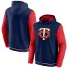 Fanatics Branded Men's Navy/Red Minnesota Twins Last Whistle Pullover Hoodie