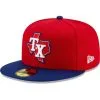 New Era Men's Red/Royal Texas Rangers 2020 Alternate 3 Authentic Collection On Field 59FIFTY Fitted Hat