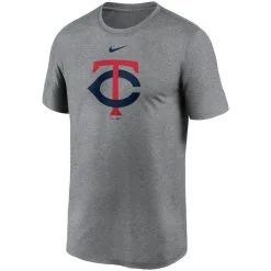 Nike Men's Gray Minnesota Twins Large Logo Legend Performance T-Shirt -Minnesota Twins Shop DSCO1136788226 1927 ALT2