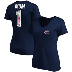Fanatics Branded Women's Navy Minnesota Twins Mother's Day Logo V-Neck T-Shirt