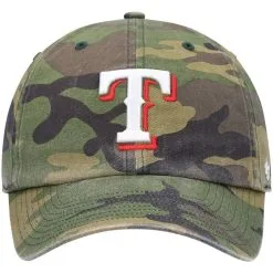 '47 Men's Camo Texas Rangers Clean Up Adjustable Hat -Minnesota Twins Shop DSCO1136788904 BGrd ALT2