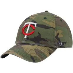 '47 Men's Camo Minnesota Twins Clean Up Adjustable Hat