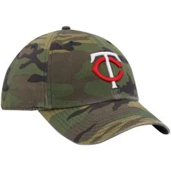 '47 Men's Camo Minnesota Twins Clean Up Adjustable Hat -Minnesota Twins Shop DSCO1136789375 BGrd ALT3