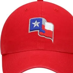 '47 Men's Red Texas Rangers Flag Clean Up Adjustable Hat -Minnesota Twins Shop DSCO1136789483 2910 ALT2