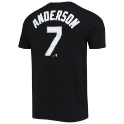 Men's Nike Tim Anderson Black Chicago White Sox Name & Number T-Shirt -Minnesota Twins Shop DSCO1136789969 1007 ALT3