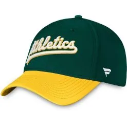 Fanatics Branded Men's Green/Gold Oakland Athletics Core Flex Hat