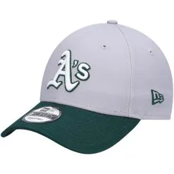 New Era Youth Gray Oakland Athletics Clutch 9FORTY Adjustable Hat