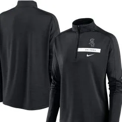 Nike Women's Black Chicago White Sox Primetime Local Pacer Quarter-Zip Top