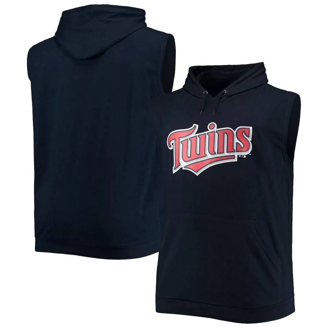 Profile Men's Navy Minnesota Twins Jersey Muscle Sleeveless Pullover Hoodie 1 Profile Men's Navy Minnesota Twins Jersey Muscle Sleeveless Pullover Hoodie