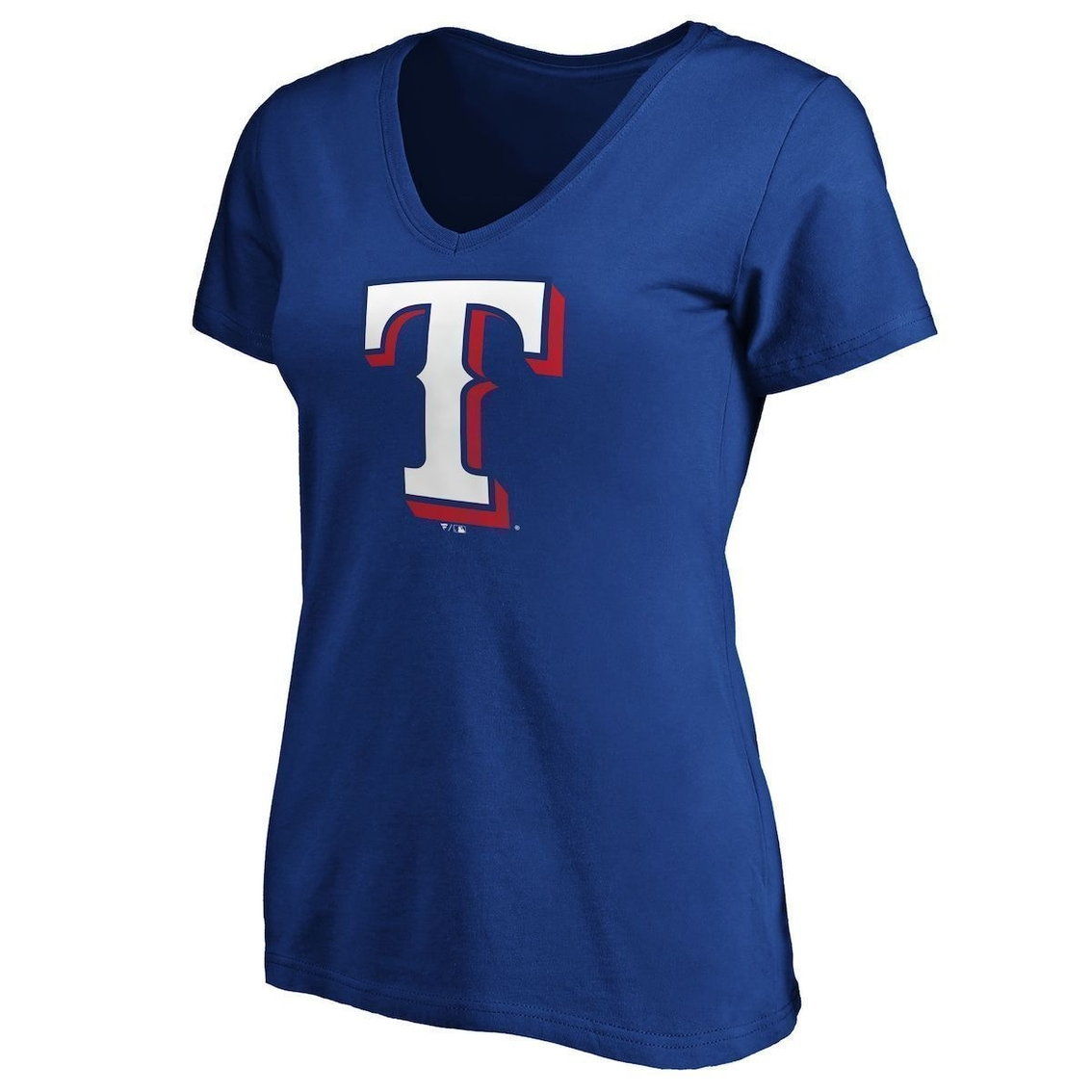Fanatics Branded Women's Royal Texas Rangers Core Official Logo V-Neck T-Shirt 3 Fanatics Branded Women's Royal Texas Rangers Core Official Logo V-Neck T-Shirt - Image 3