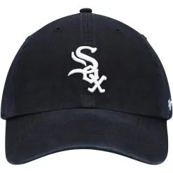 Men's '47 Black Chicago White Sox Home Clean Up Adjustable Hat -Minnesota Twins Shop DSCO1137270431 1007 ALT2