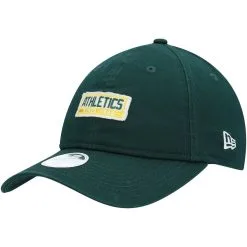 New Era Women's Green Oakland Athletics Patch Adjustable Hat