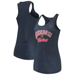 Soft As A Grape Women's Navy Minnesota Twins Multicount Racerback Tank Top