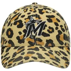 Women's '47 Miami Marlins Tan Bagheera Cheetah Clean Up Adjustable Hat -Minnesota Twins Shop DSCO1137450833 2H4Q ALT2