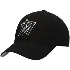 '47 Men's Black Miami Marlins All-Star Adjustable Hat
