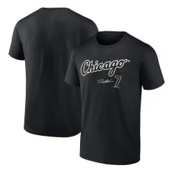 Fanatics Branded Men's Tim Anderson Black Chicago White Sox Player Name & Number T-Shirt