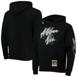Mitchell & Ness Men's Black Chicago White Sox Hyper Hoops Pullover Hoodie