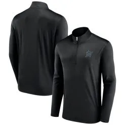 Fanatics Branded Men's Black Miami Marlins Underdog Mindset Quarter-Zip Jacket