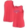 New Era Women's Red Texas Rangers Plus Size Tank Top
