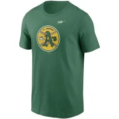 Nike Men's Green Oakland Athletics Cooperstown Collection Logo T-Shirt -Minnesota Twins Shop DSCO1137454346 2041 ALT2