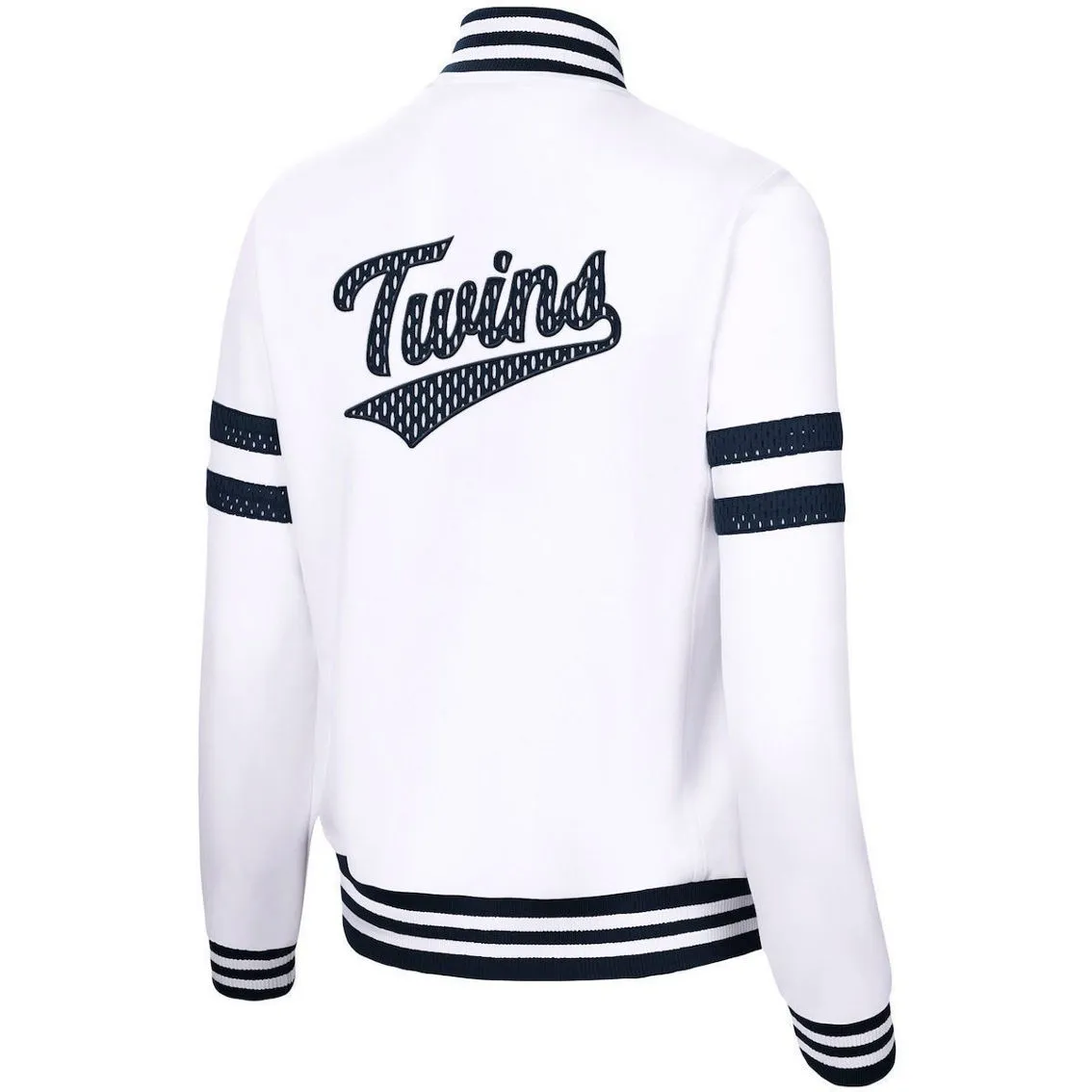 G-III 4Her By Carl Banks Women's White Minnesota Twins Pre-Game Full-Zip Track Jacket 4 G-III 4Her By Carl Banks Women's White Minnesota Twins Pre-Game Full-Zip Track Jacket - Image 4