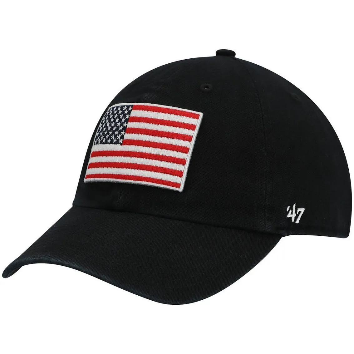 '47 Men's Black Miami Marlins Heritage Front Clean Up Adjustable Hat 4 '47 Men's Black Miami Marlins Heritage Front Clean Up Adjustable Hat - Image 4