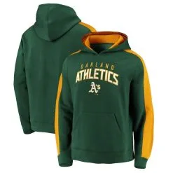 Fanatics Branded Men's Green Oakland Athletics Gametime Arch Pullover Hoodie