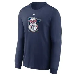 Nike Men's Navy Minnesota Twins Alternate Logo Long Sleeve T-Shirt -Minnesota Twins Shop DSCO1137485842 1320 ALT2