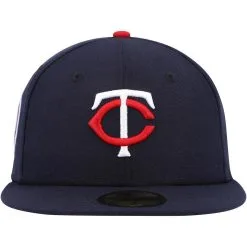 New Era Men's Navy Minnesota Twins 9/11 Memorial Side Patch 59FIFTY Fitted Hat -Minnesota Twins Shop DSCO1137814075 1320 ALT2