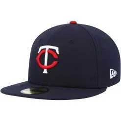 New Era Men's Navy Minnesota Twins 9/11 Memorial Side Patch 59FIFTY Fitted Hat -Minnesota Twins Shop DSCO1137814075 1320 ALT3