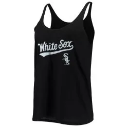 Soft As A Grape Women's Black Chicago White Sox Slouchy Tank Top -Minnesota Twins Shop DSCO1137814765 1007 ALT2